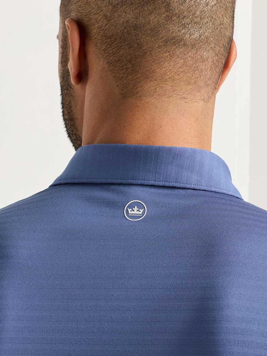 PETER MILLAR Clark Performance Jersey Polo Shirt - Men's Classic Fit - Bali Blue