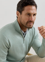 PETER MILLAR Coolspun Lite Cotton Quarter-Zip Sweater – Men's Classic Fit – Grandview