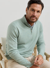 PETER MILLAR Coolspun Lite Cotton Quarter-Zip Sweater – Men's Classic Fit – Grandview