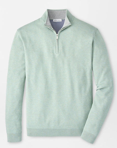 PETER MILLAR Coolspun Lite Cotton Quarter-Zip Sweater – Men's Classic Fit – Grandview