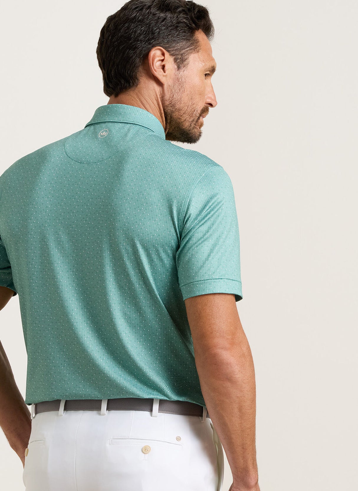PETER MILLAR Dashwood Performance Jersey Polo Shirt - Men's Classic Fit - Snow Pea
