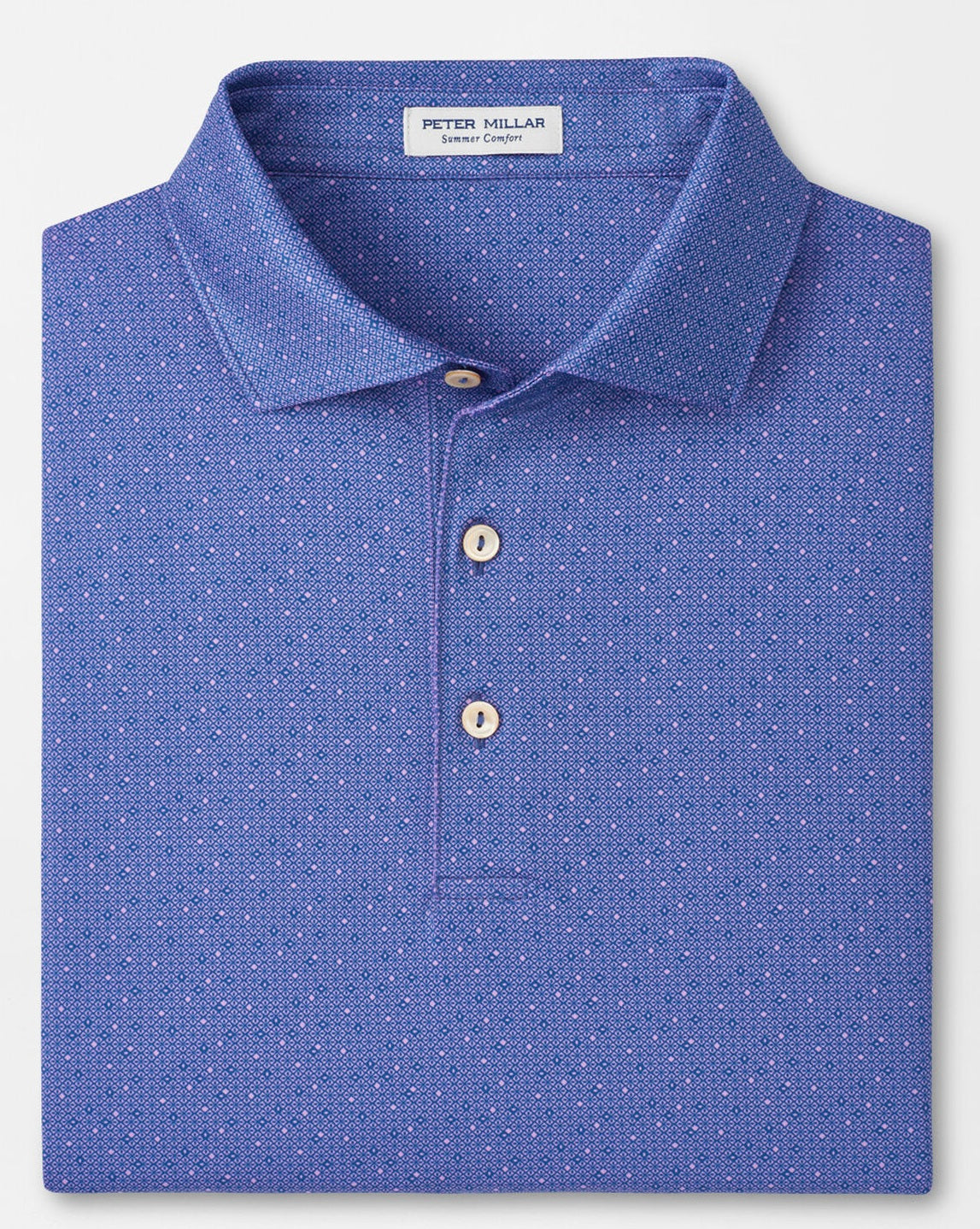 PETER MILLAR Dashwood Performance Jersey Polo Shirt - Men's Classic Fit - Windsor Blue