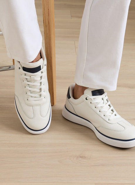 PETER MILLAR Drift Leather Hybrid Course Shoe - Men's - White