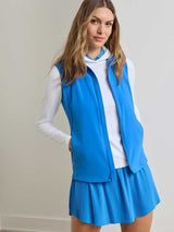 PETER MILLAR Dunes Gilet - Womens - Blue Starling