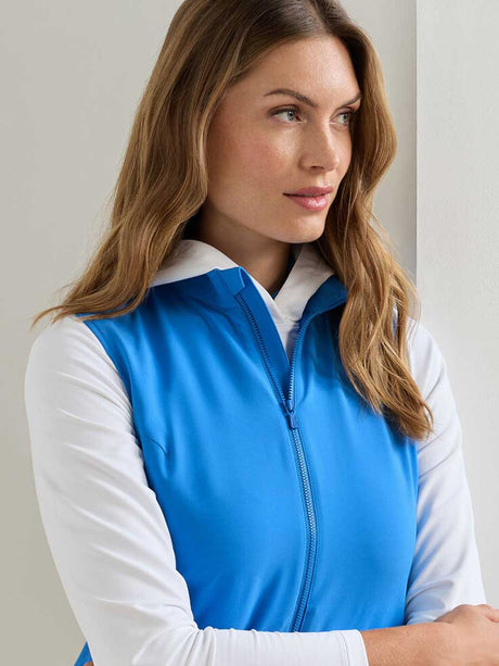 PETER MILLAR Dunes Gilet - Womens - Blue Starling