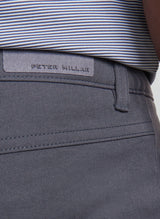 PETER MILLAR Eb66 Performance Five-Pocket Trousers - Men's Classic Fit - Iron Grey