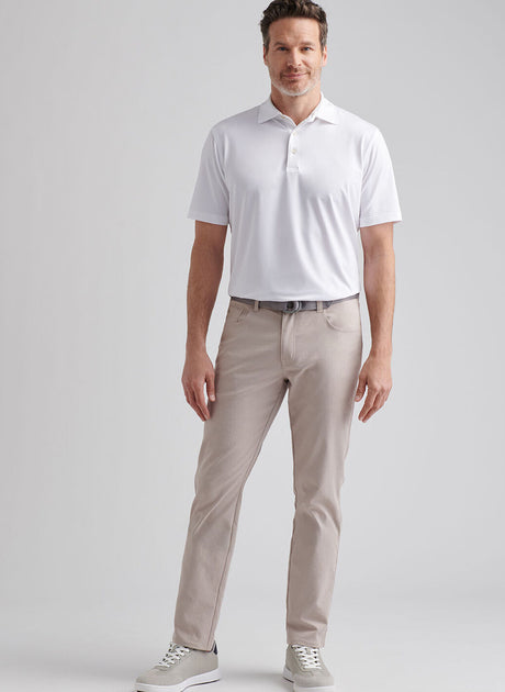 PETER MILLAR eb66 Performance Five-Pocket Trousers - Men's Classic Fit - Khaki