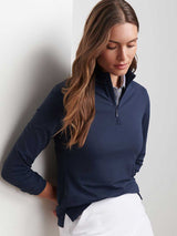 PETER MILLAR Essential Perth Pullover - Womens - Navy