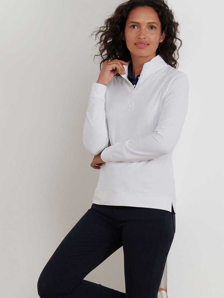 PETER MILLAR Essential Perth Pullover - Womens - White