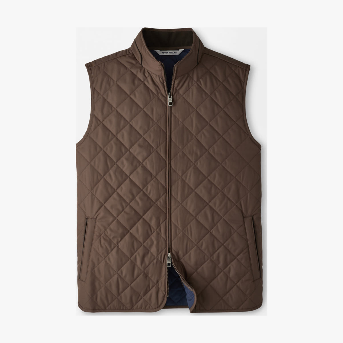 Peter Millar Essex Quilted Gilet in French Press - front product view