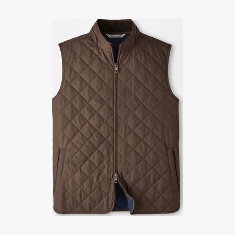 Peter Millar Essex Quilted Gilet in French Press - front product view