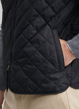 PETER MILLAR Essex Quilted Gilet - Men's Classic Fit - Black