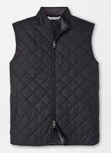 PETER MILLAR Essex Quilted Gilet - Men's Classic Fit - Black
