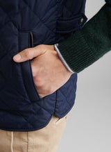 PETER MILLAR Essex Quilted Gilet - Men's Classic Fit - Navy