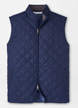 PETER MILLAR Essex Quilted Gilet - Men's Classic Fit - Navy