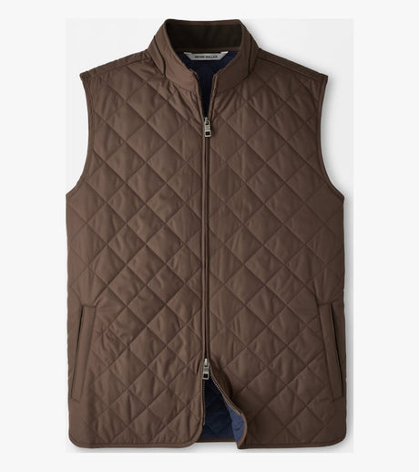 Peter Millar Essex Quilted Gilet in French Press - front product view