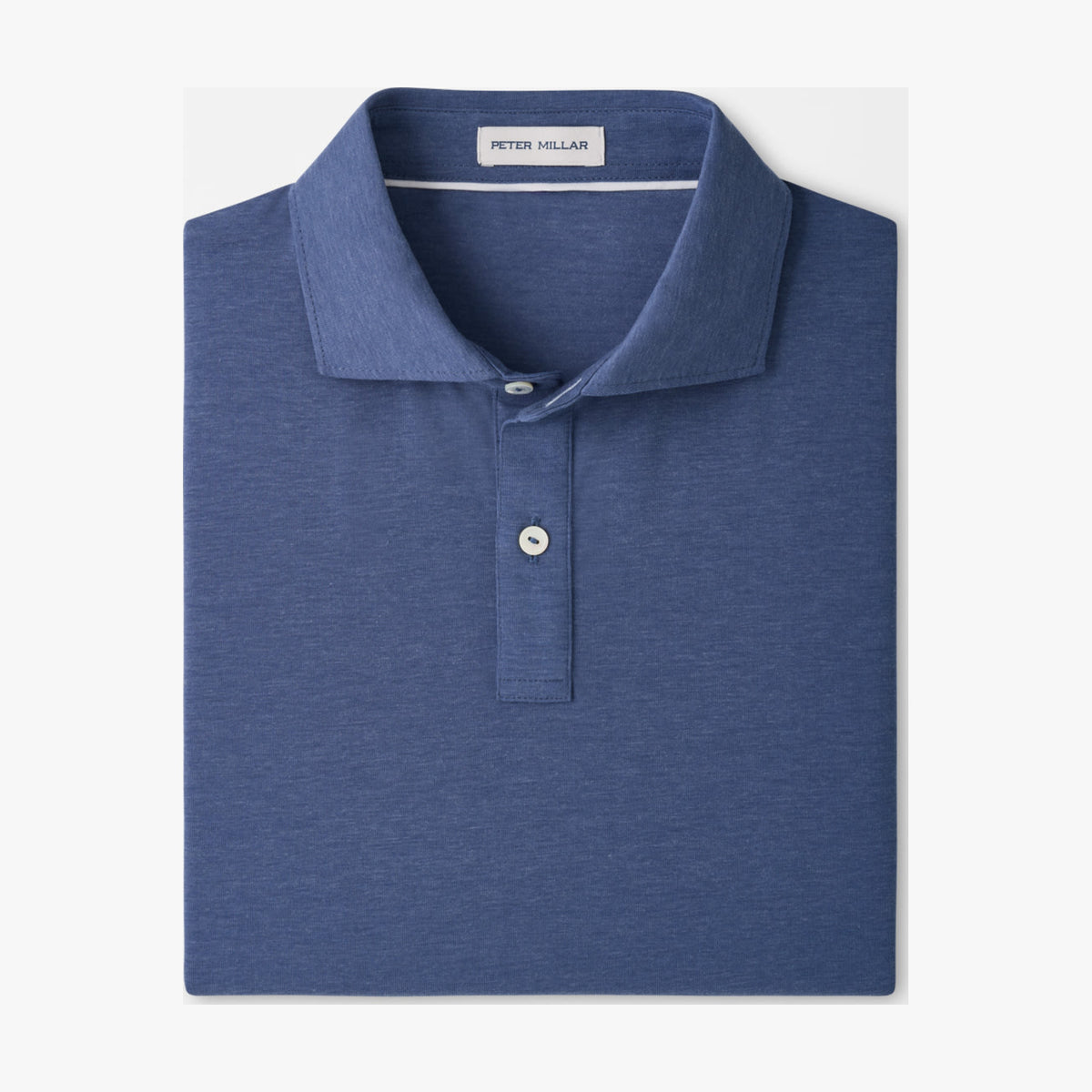 Peter Millar ETC Performance Jersey Polo in Bali Blue - flat product view