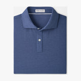 Peter Millar ETC Performance Jersey Polo in Bali Blue - flat product view