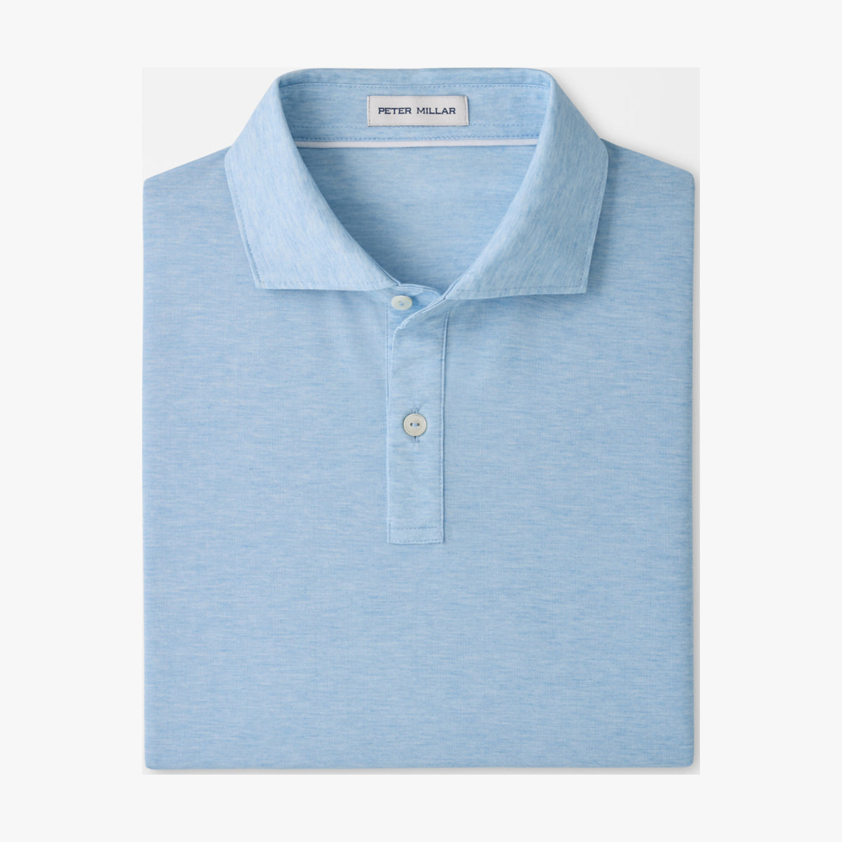 Peter Millar ETC Performance Jersey Polo in Cottage Blue - flat product view