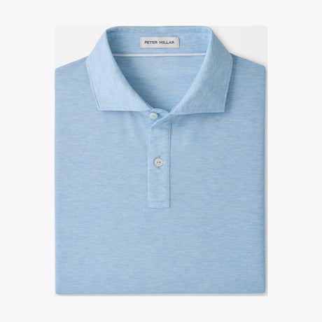 Peter Millar ETC Performance Jersey Polo in Cottage Blue - flat product view