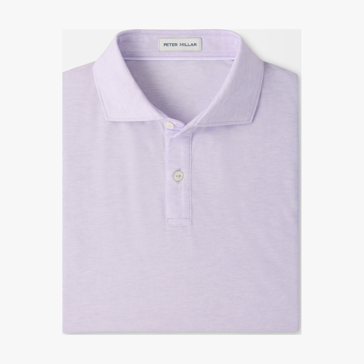 Peter Millar ETC Performance Jersey Polo in Garden Violet - flat product view