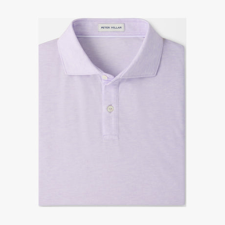 Peter Millar ETC Performance Jersey Polo in Garden Violet - flat product view