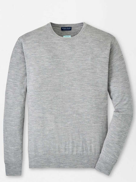 PETER MILLAR Excursionist Flex Crew Neck Jumper - Mens - Gale Grey