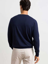 PETER MILLAR Excursionist Flex Crew Neck Jumper - Mens - Navy