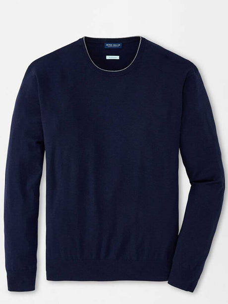 PETER MILLAR Excursionist Flex Crew Neck Jumper - Mens - Navy