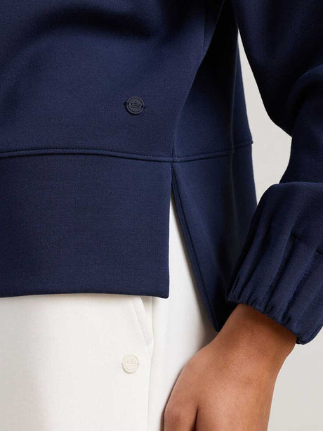 PETER MILLAR Flora Knit Hoodie - Womens - Navy