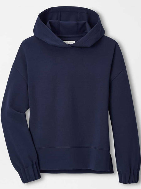Peter Millar Flora Knit Hoodie in Navy - front product view