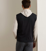 Peter Millar Fuse Hybrid Gilet in Black - model back view