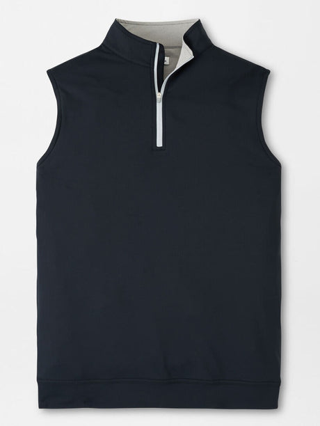 PETER MILLAR Galway Stretch Quarter-Zip Gilet – Men’s Classic Fit – Black