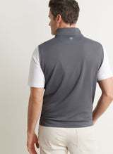 PETER MILLAR Galway Stretch Quarter-Zip Gilet – Men’s Classic Fit – Iron
