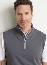 PETER MILLAR Galway Stretch Quarter-Zip Gilet – Men’s Classic Fit – Iron