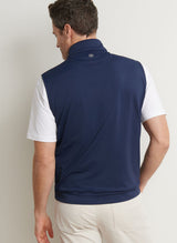 PETER MILLAR Galway Stretch Quarter-Zip Gilet – Men’s Classic Fit – Navy
