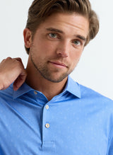 PETER MILLAR Guitar Solo Performance Jersey Polo Shirt - Men's Classic Fit - Bluebird