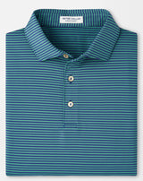 PETER MILLAR Hales Stripe Performance Jersey Polo Shirt – Men’s Classic Fit – Sport Navy