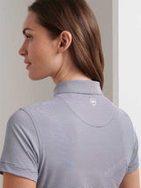 PETER MILLAR Jubilee Short Sleeved Button Polo - Womens - Navy Stripe