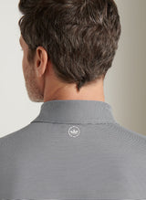 PETER MILLAR Jubilee Stripe Performance Jersey Polo Shirt – Men’s Classic Fit – Black