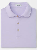 PETER MILLAR Jubilee Stripe Performance Jersey Polo Shirt – Men’s Classic Fit – Garden Violet