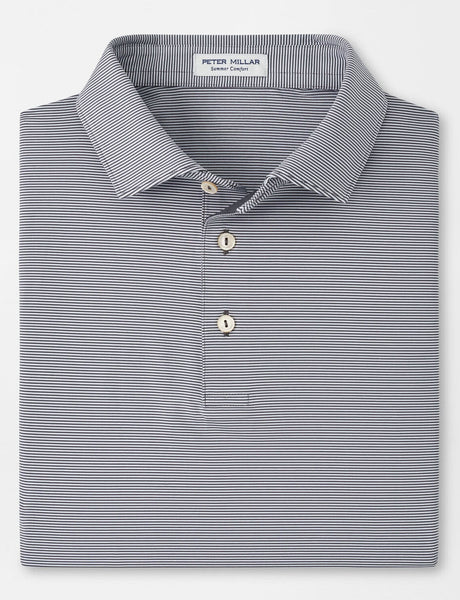 PETER MILLAR Jubilee Stripe Performance Jersey Polo Shirt – Men’s Classic Fit – Iron