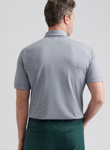 PETER MILLAR Jubilee Stripe Performance Jersey Polo Shirt – Men’s Classic Fit – Navy