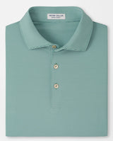 PETER MILLAR Jubilee Stripe Performance Jersey Polo Shirt – Men’s Classic Fit – Snow Pea