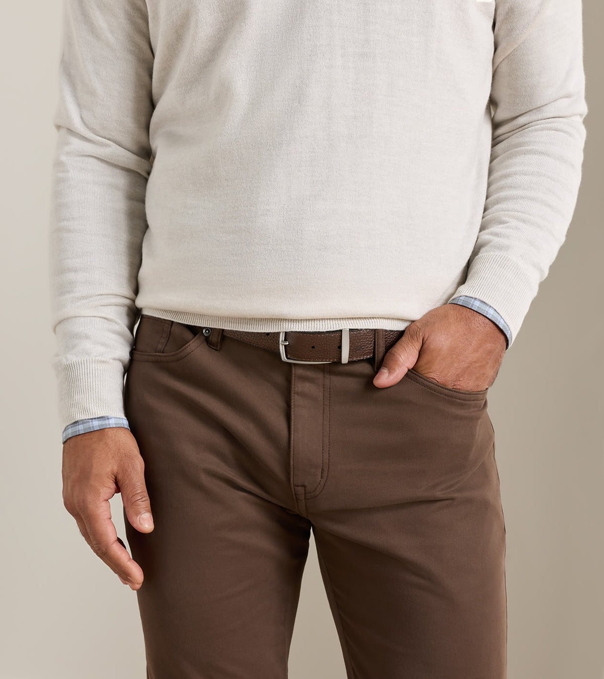 Peter Millar Reversible Leather Belt in Black/Brown - view 2