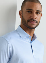 PETER MILLAR Medina Performance Jersey Polo Shirt - Men's Classic Fit - Bluebird