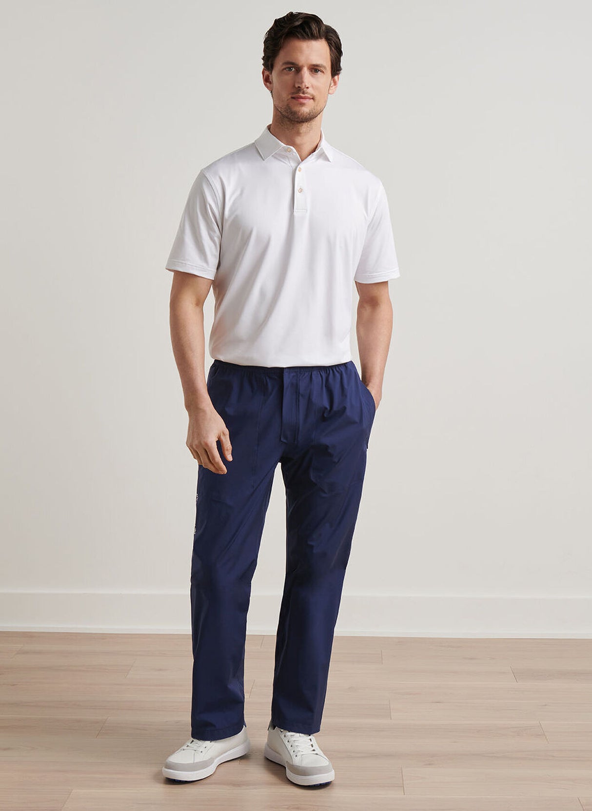 PETER MILLAR Men's Rain Walker Trousers - Windproof & Waterproof - Navy