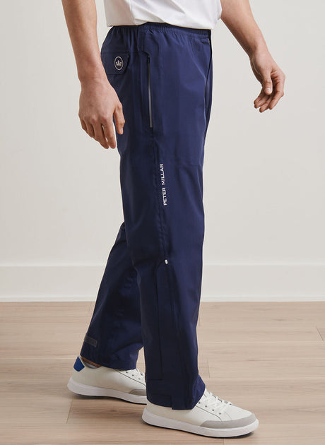 PETER MILLAR Men's Rain Walker Trousers - Windproof & Waterproof - Navy