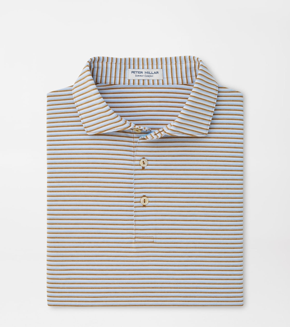 Peter Millar Brooks Performance Jersey Polo in Dark Amber - view 1