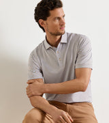 Peter Millar Brooks Performance Jersey Polo in Dark Amber - view 2